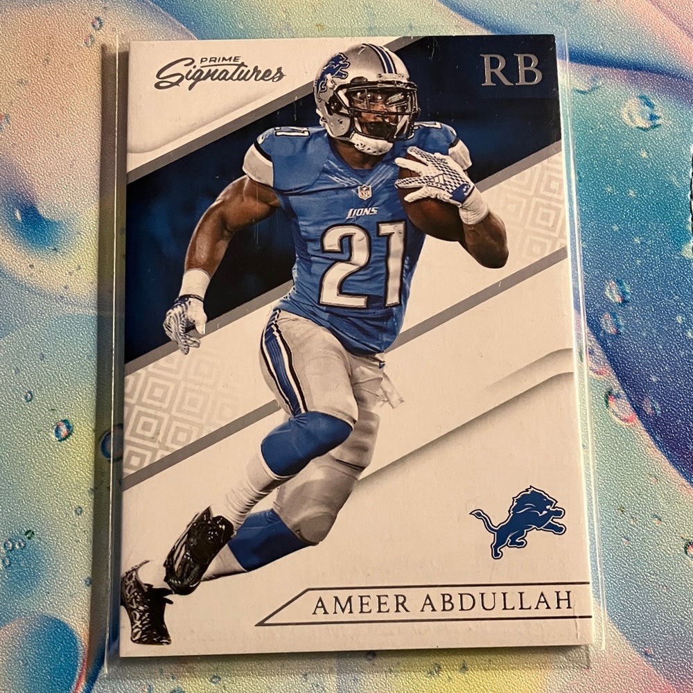 Detroit Lions Ameer Abdullah #21 Football Card NFL